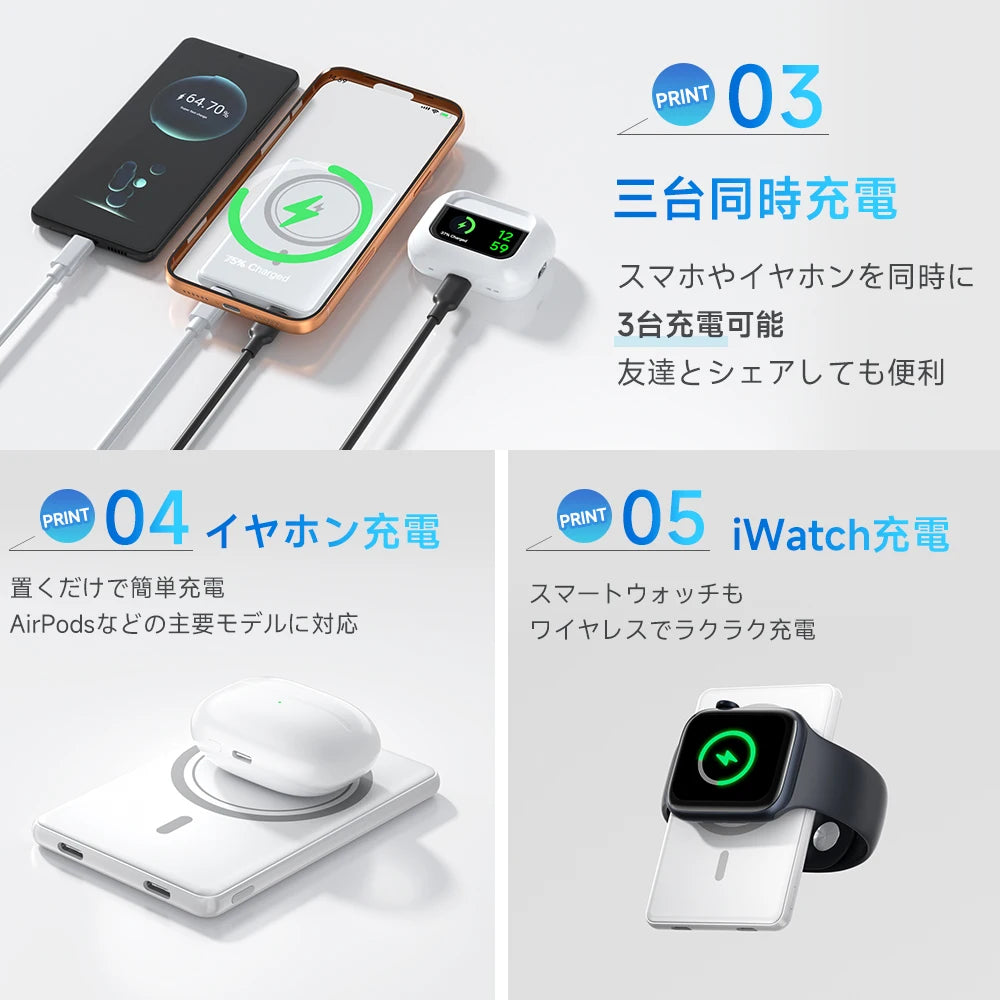 MagSlim™ 8000 「超薄型マグネットモバイルバッテリー」
