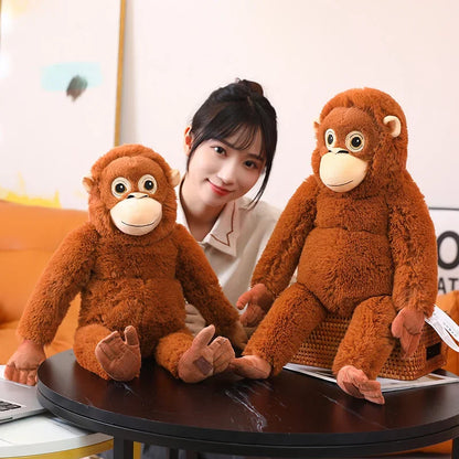 ポンチョくん 60cm ふわふわ赤ちゃんモンキーぬいぐるみ｜抱きしめサイズ・SNS話題風・癒し系かわいいおさるさん人形・ギフトに最適